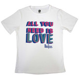 The Beatles Women's T-Shirt All You Need Is Love White