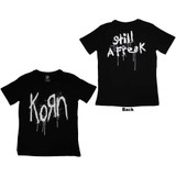 Korn Women's T-Shirt Still A Freak (Back Print) Black