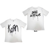 Korn Women's T-Shirt Still A Freak (Back Print) White