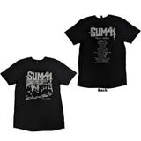 Sum 41 Unisex T-Shirt Band Photo European Tour 2022 (Back Print & Ex-Tour)