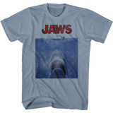 Jaws Poster Blue Blue Jean Comfort Color T-Shirt