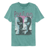 Pink Floyd Division Bell Heads Seafoam Comfort Color T-Shirt