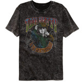 Tom Petty With Wings Mineral Wash Black T-Shirt