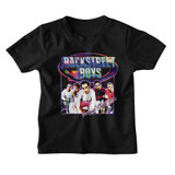 Backstreet Boys Y2K Rainbow Shine Black Youth T-Shirt