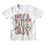 Fall Out Boy Fob Neapolitan Logo White Youth T-Shirt