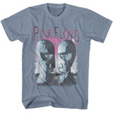 Pink Floyd Division Bell Heads Indigo Heather T-Shirt