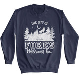 Twilight The City Of Forks Navy Sweatshirt