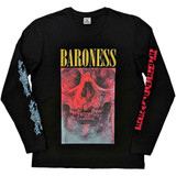 Baroness Unisex Long Sleeve T-Shirt Skull Tour (Sleeve Print)