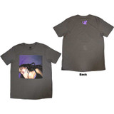 Olivia Rodrigo Unisex T-Shirt Guts Album Cover (Back Print) Charcoal