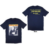 Post Malone Unisex T-Shirt Live In Concert (Back Print & Ex-Tour)