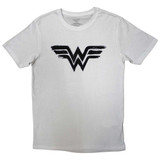 DC Comics Unisex T-Shirt Wonder Woman - Black Paint Logo