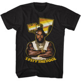 Mr. T Gold Logo Black Adult T-Shirt