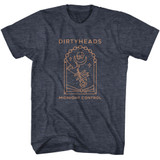 Dirty Heads Midnight Control Navy Heather Adult T-Shirt