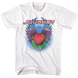 Journey Winged Heart White Adult T-Shirt