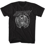 Journey Scarab Lines Black Adult T-Shirt