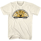 Sun Records Logo With Offset Color Natural Adult T-Shirt