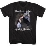 Twilight Hold On Spider Monkey Black Adult T-Shirt