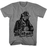 Macho Man MMRS Graphite Heather Adult T-Shirt