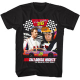 Talladega Nights Ricky Collage Black Adult T-Shirt
