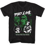 They Live Dead Wrong Black Adult T-Shirt