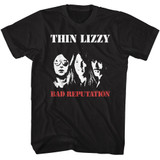 Thin Lizzy Bad Reputation Black Adult T-Shirt
