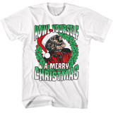 Universal Monsters The Wolfman Howl A Merry White Adult T-Shirt