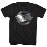 ZZ Top Metal Logo Black Adult T-Shirt