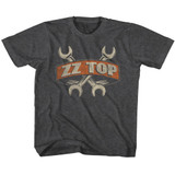 ZZ Top Wrenches Black Heather Children's T-Shirt