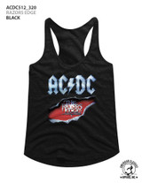 AC/DC Razor's Edge Black Junior Women's Racerback Tank Top T-Shirt