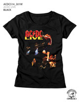 AC/DC Live Black Junior Women's T-Shirt