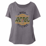 AC/DC High Voltage Gray Junior Women's Dolman