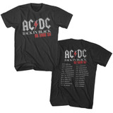 AC/DC Back In Black UK Tour Adult T-Shirt