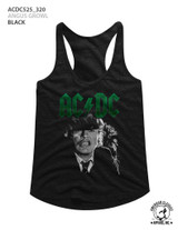 AC/DC Angus Growl Black Junior Women's Racerback Tank Top T-Shirt