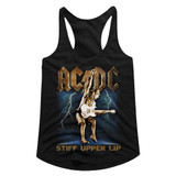 AC/DC Stiff Black Junior Women's Racerback Tank Top T-Shirt
