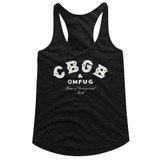 CBGB Logo Black Junior Women's Racerback Tank Top T-Shirt