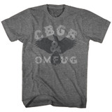 CBGB Crow Heather Adult T-Shirt