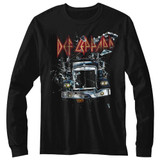 Def Leppard On Through The Glass Black Adult Long Sleeve T-Shirt