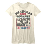Def Leppard Pyromania Tour Natural Junior Women's T-Shirt