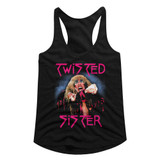 Twisted Sister Twisted Dee Black Junior Women's Racerback Tank Top