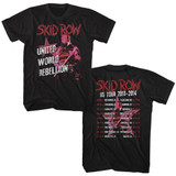 Skid Row Uwr Tour 2013-14 Black Adult T-Shirt