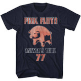 Pink Floyd Tour '77 Navy Adult T-Shirt