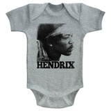 Jimi Hendrix Vintage Face Heather Infant Baby Onesie T-Shirt