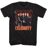 NSYNC Celebrity Black Adult T-Shirt