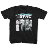 NSYNC Blue Flame Black Toddler T-Shirt