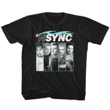 NSYNC Blue Flame Black Youth T-Shirt