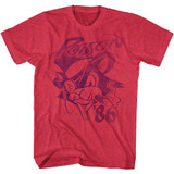 Poison '86 Cherry Heather Adult T-Shirt