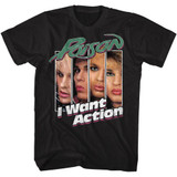 Poison I Want Action Black Adult T-Shirt