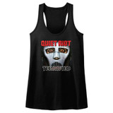 Quiet Riot Terrified Black Junior Women's Racerback Tank Top T-Shirt