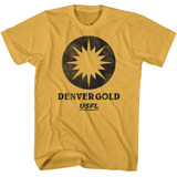 United States Football League USFL Denver Gold Ginger Adult T-Shirt