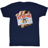 Ace Ventura Hand Navy Adult T-Shirt